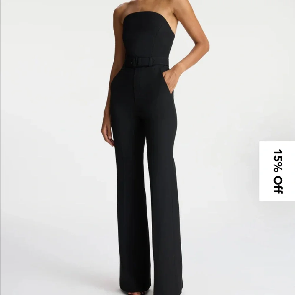 A.L.C. Black Strapless Jumpsuit - Picture 5 of 5